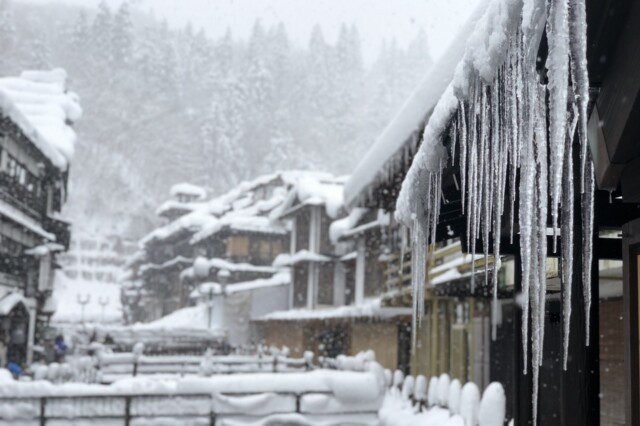 冬一月 氷柱